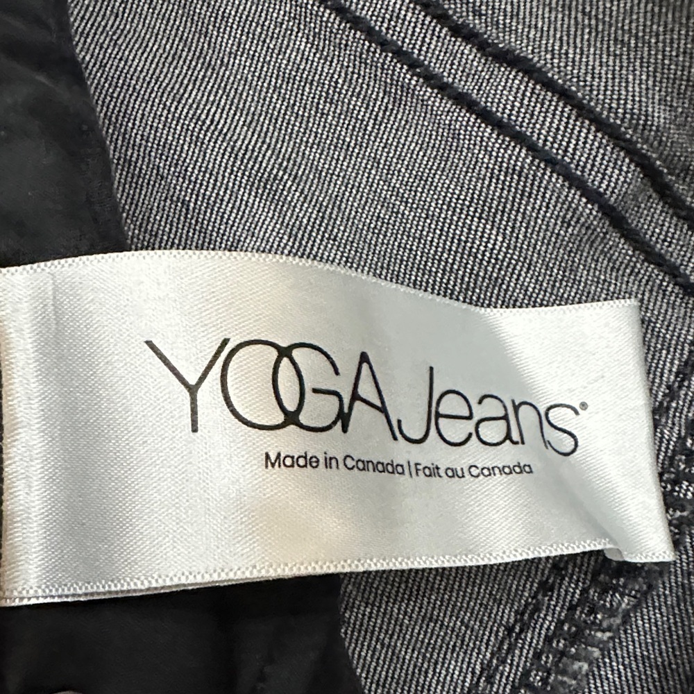 YOGA JEANS Y2K Women's Black Retro High Rise Jeans, made in Canada 31x28 - Picture 10 of 11